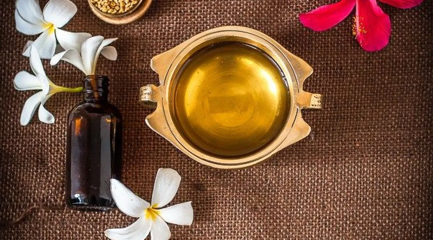 homemade herbal hair oil for dandruff and hair fall control